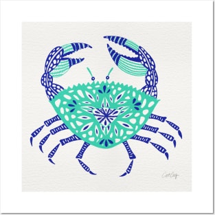 Turquoise Crab Posters and Art